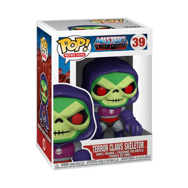 RETRO TOYS MOTU MASTERS OF THE UNIVERSE FIGURINE POP 39 TERROR CLAWS SKELETOR