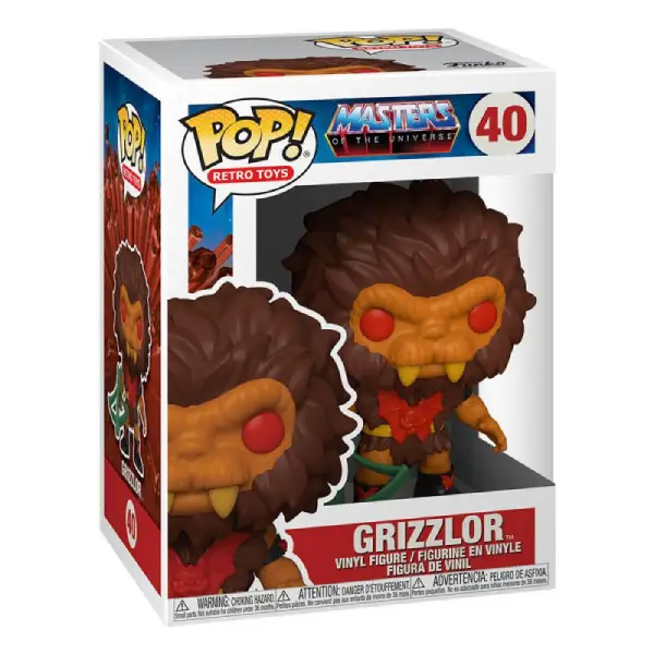 RETRO TOYS MOTU MASTERS OF THE UNIVERSE FIGURINE POP 40 GRIZZLOR