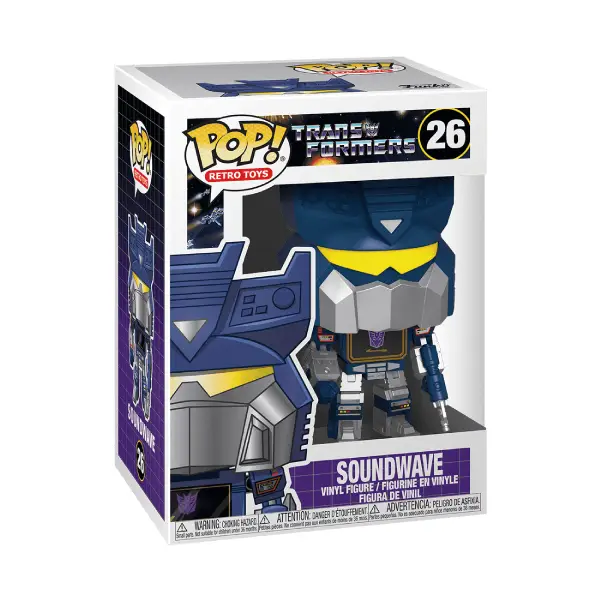 RETRO TOYS TRANSFORMERS FIGURINE POP 26 SOUNDWAVE