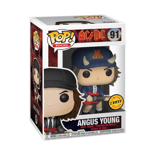 ROCKS AC/DC FIGURINE POP 91 ANGUS YOUNG (CHASE) (DEVIL HAT)