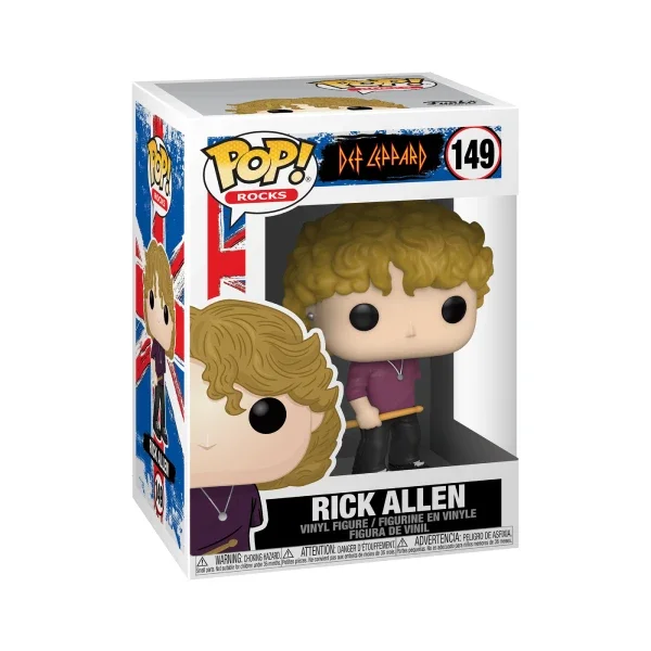 ROCKS DEF LEPPARD FIGURINE POP 149 RICK ALLEN