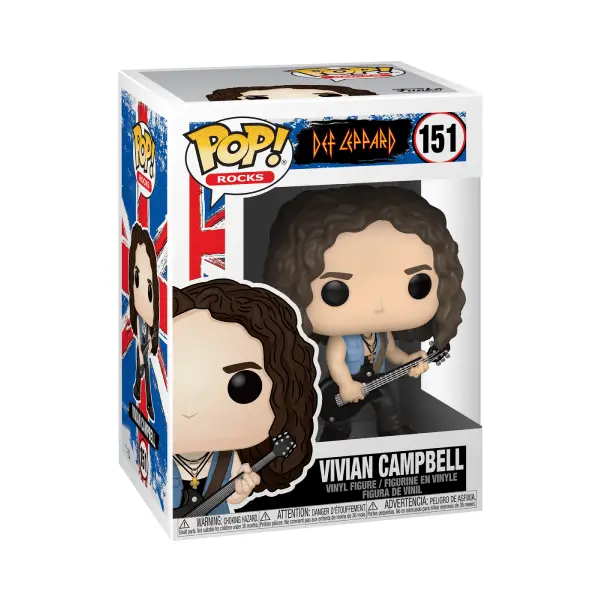 ROCKS DEF LEPPARD FIGURINE POP 151 VIVIAN CAMPBELL