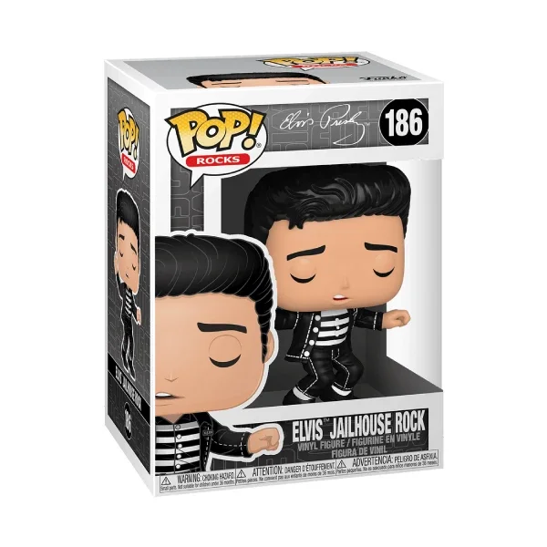 ROCKS FIGURINE POP 186 ELVIS PRESLEY (JAILHOUSE ROCK)