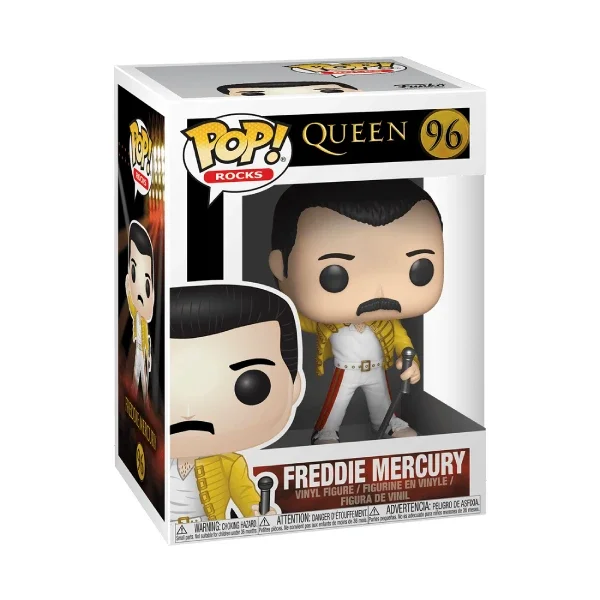 ROCKS QUEEN FIGURINE POP 96 FREDDIE MERCURY (WEMBLEY 1986)