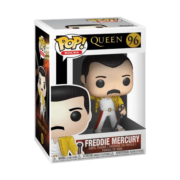 ROCKS QUEEN FIGURINE POP 96 FREDDIE MERCURY (WEMBLEY 1986)