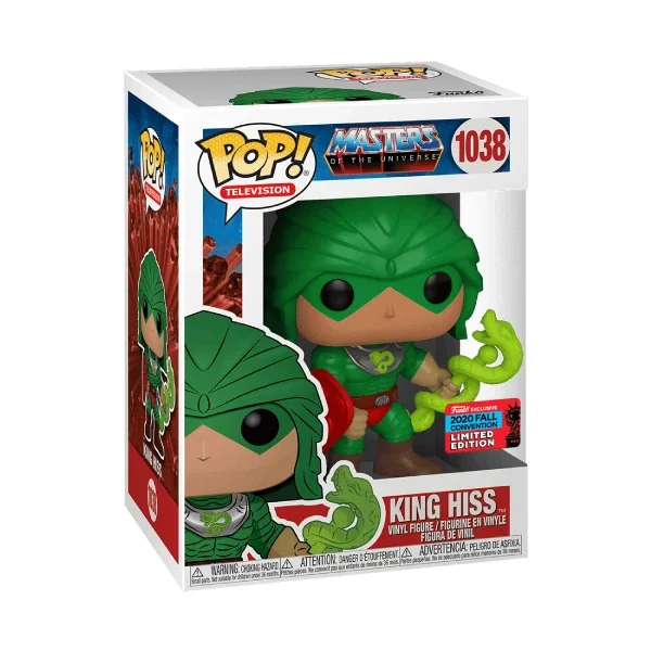 TELEVISION MOTU MASTERS OF THE UNIVERSE FIGURINE POP 1038 KING HISS