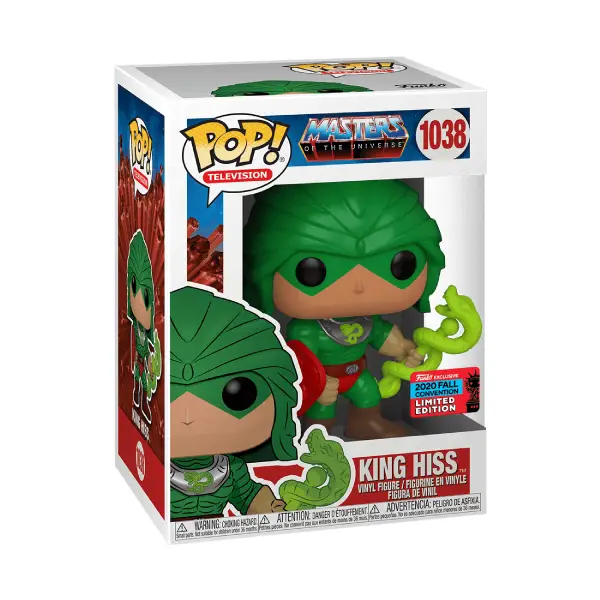 TELEVISION MOTU MASTERS OF THE UNIVERSE FIGURINE POP 1038 KING HISS