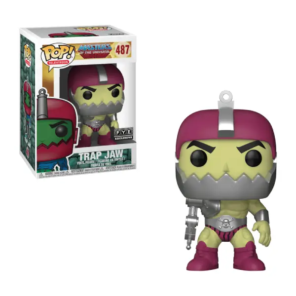 TELEVISION MOTU MASTERS OF THE UNIVERSE FIGURINE POP 487 TRAP JAW (MINI COMIC)