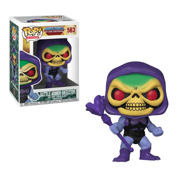 TELEVISION MOTU MASTERS OF THE UNIVERSE FIGURINE POP 563 SKELETOR WITH BATTLE ARMOR