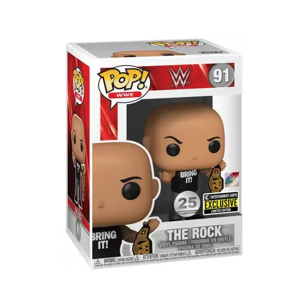 WWE FIGURINE POP 91 THE ROCK (CHAMPIONSHIP BELT)