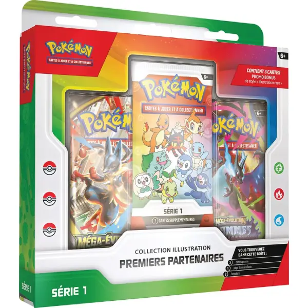 POKEMON COFFRET COLLECTION ILLUSTRATION PREMIERS PARTENAIRES SERIE 1
