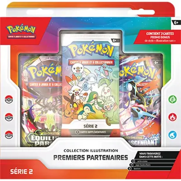 POKEMON COFFRET COLLECTION ILLUSTRATION PREMIERS PARTENAIRES SERIE 2