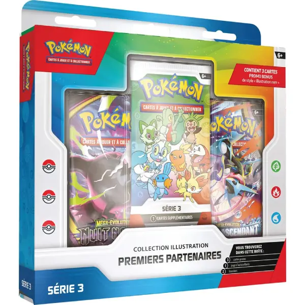 POKEMON COFFRET COLLECTION ILLUSTRATION PREMIERS PARTENAIRES SERIE 3