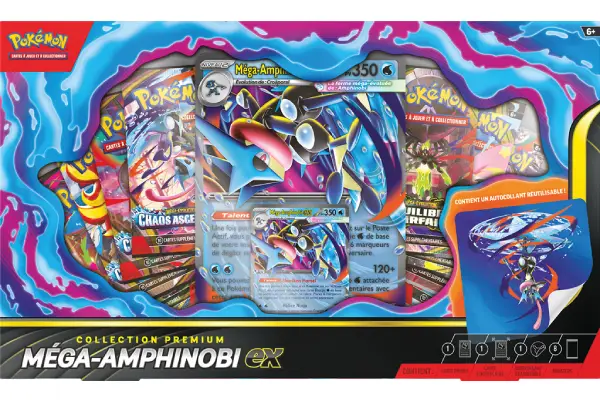 POKEMON COFFRET COLLECTION PREMIUM MEGA-AMPHINOBI-EX