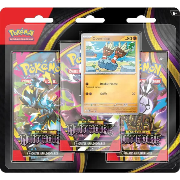 POKEMON ME05 MEGA-EVOLUTION TRIPACK NUIT NOIRE