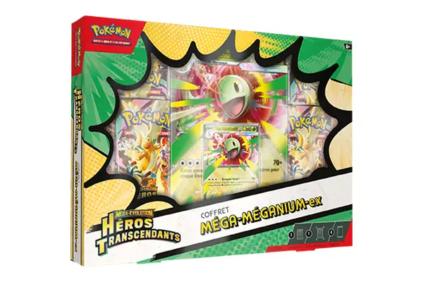 POKEMON ME2.5 MEGA-EVOLUTION HEROS TRANSCENDANTS COFFRET MEGA-MEGANIUM-EX