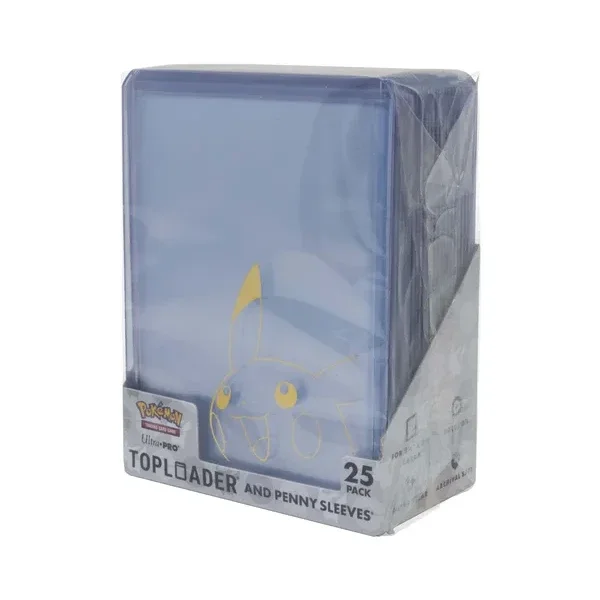 POKEMON COMBO PACK TOPLOADER ET PENNY SLEEVES PIKACHU (25-PACK)