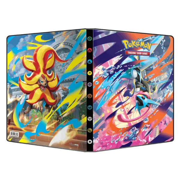 POKEMON ME04 MEGA-EVOLUTION PORTFOLIO CHAOS ASCENDANT MEGA-AMPHINOBI ET MEGA-NEMELIOS