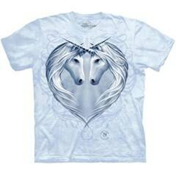 T-Shirt Mountain Artwear Unicorn Heart L