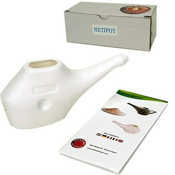Neti Pot plastic + 25 gram zout