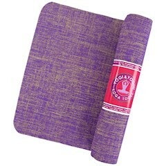 Yogi & Yogini yogamat jute violet, turqouise of grijs