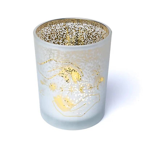 Sfeerlicht matglas/metallic spirituele handen 10 x 12,5