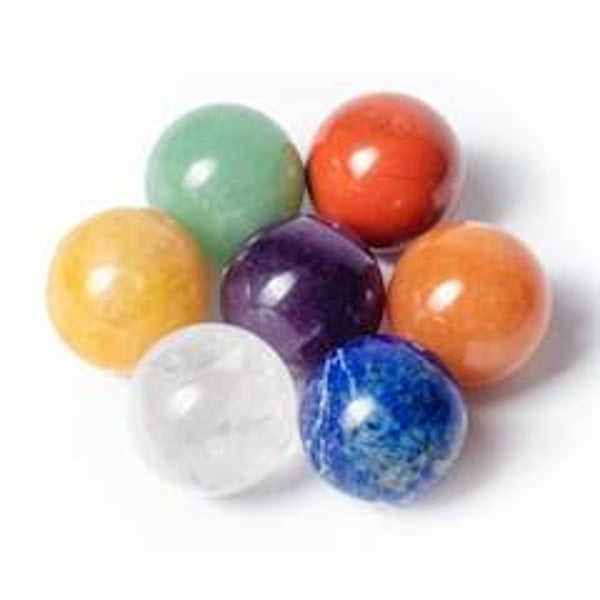 Feng shui 7 chakra edelsteenbollen 2 cm