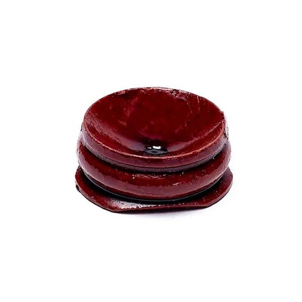 Houten standaard voor edelsteenbollen