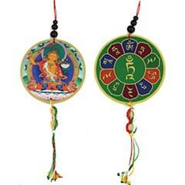 Auto- of raamhanger Manjushri & dorje