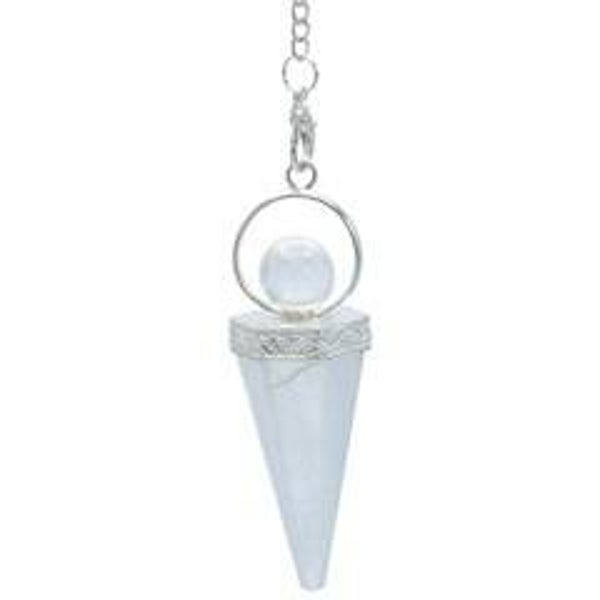 Pendel Godin bergkristal punt & bolvorm