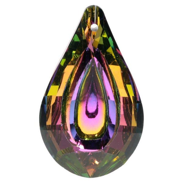 Regenboogkristal Bindi multicolor AAA kwaliteit 3.2x5 cm
