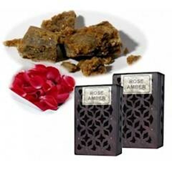 Wierookhars Rose/Amber in houten doosje