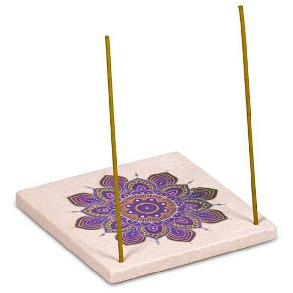 Wierookbrander zandsteen mandala bloem