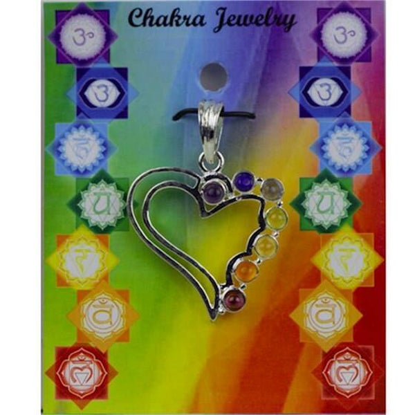 Hart chakra hanger messing verzilverd