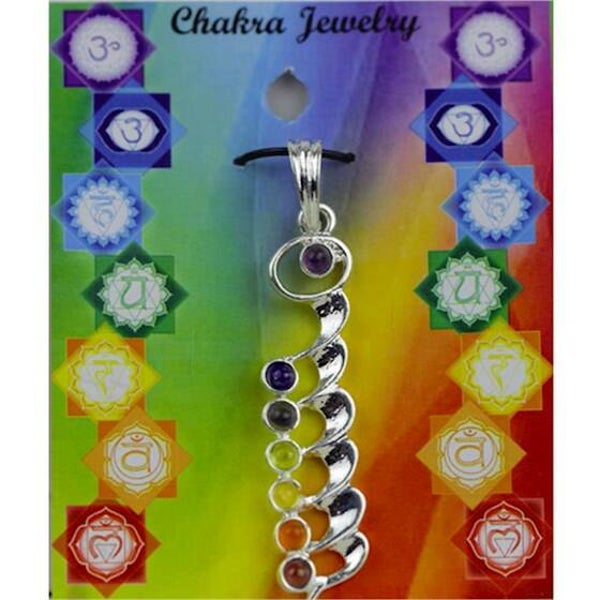 Kundalini chakra hanger messing verzilverd