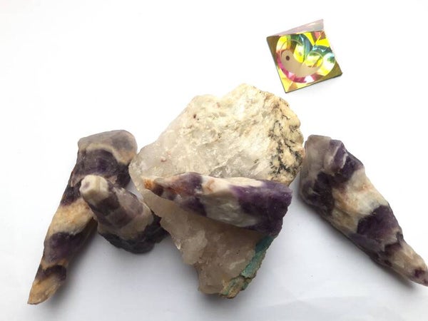 Ruw chrevon amethist