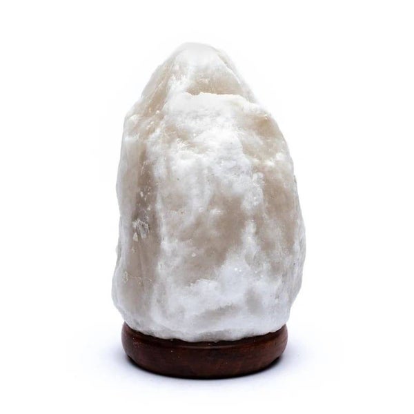 Zoutlamp (1.5-2 kg) wit met snoer en LED lamp