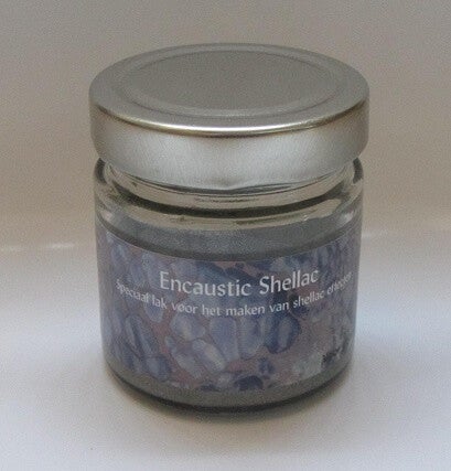 Encaustic Shellac Zilver 100 gr.