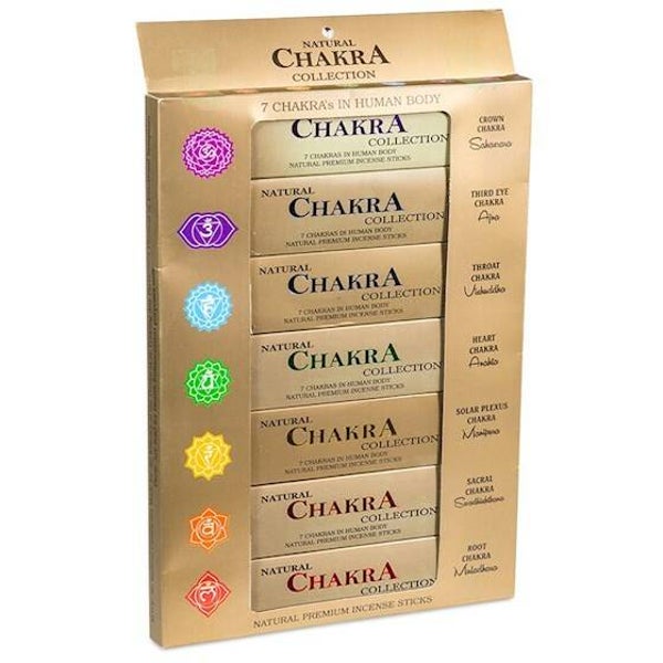 Wierook 7 chakra collectie 15 gram  x  7