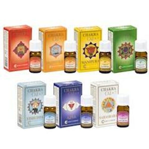 Set van 7 Essentiële chakra oliën 10 ml x 7