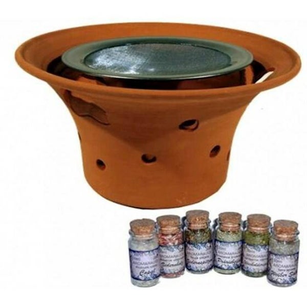 Wierookbrander terracotta complete SET