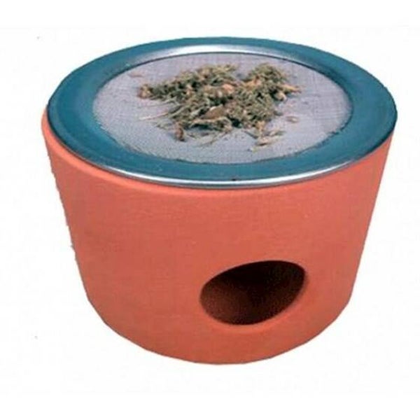 Wierookbrander terracotta cup met rvs zeef
