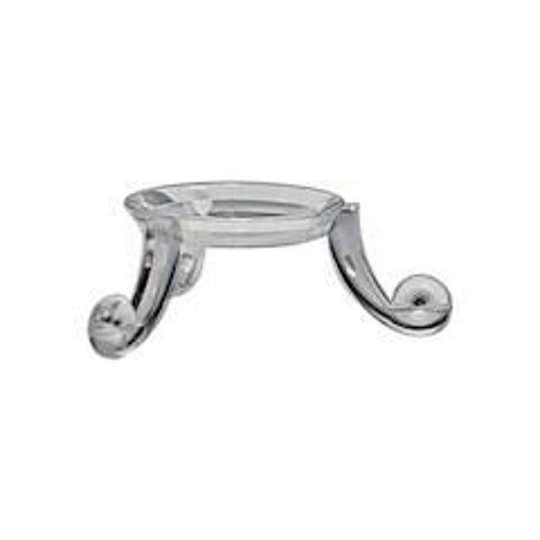 Transparante standaard voor edelsteenbollen 2x3 cm