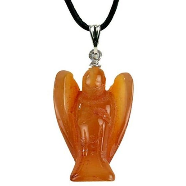 Engelen hanger carneool 3 cm