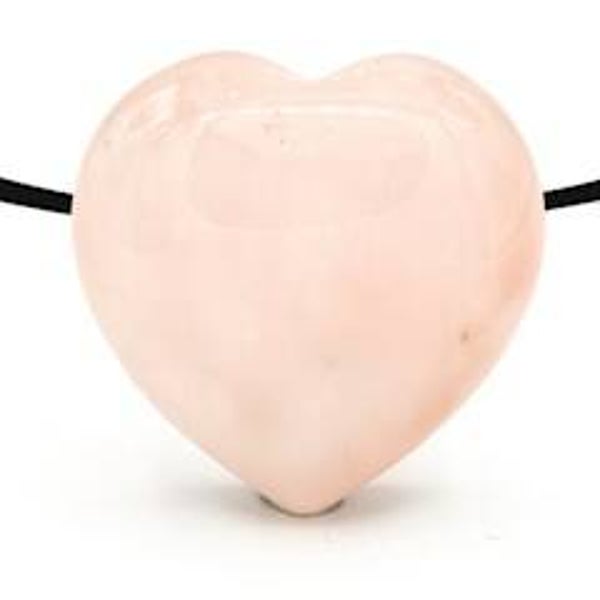 Harten hangers rozenkwarts geboord