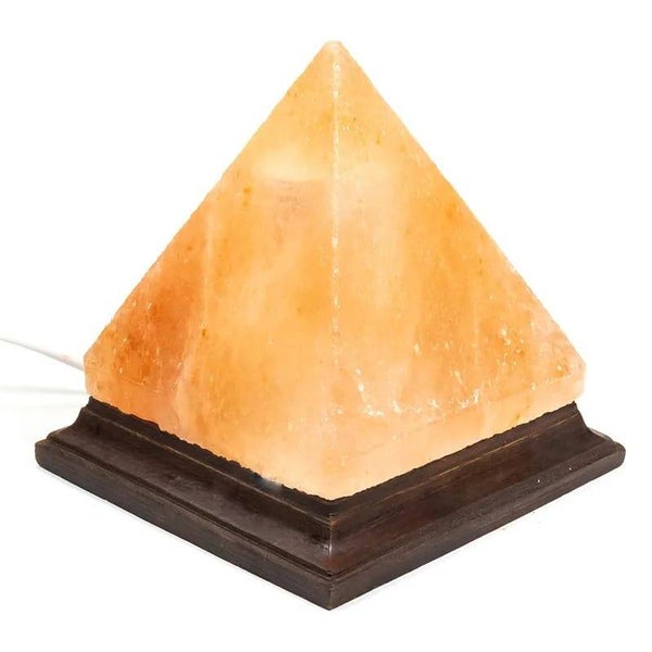 Zoutlamp( 2 kg) piramide met snoer en LED lamp