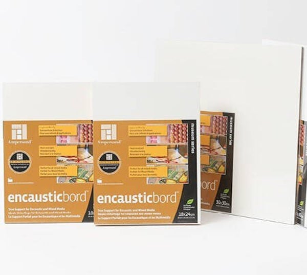 Encausticbord 20x30cm dikte: 6,3mm