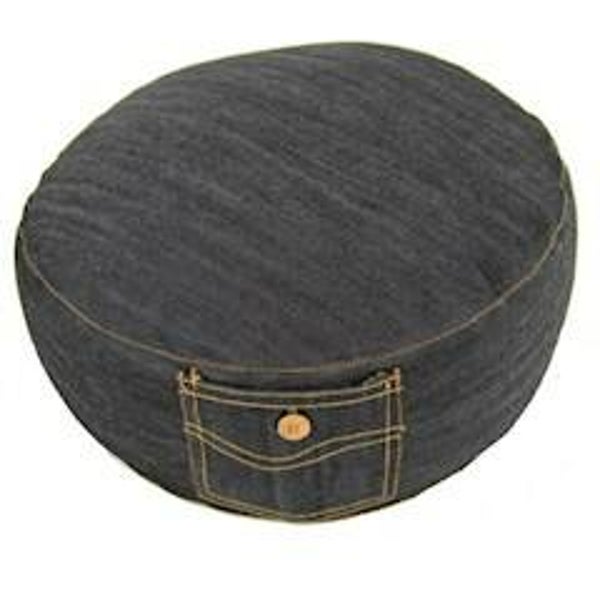 Meditatiekussen jeans donker 33x17 cm