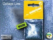 Encaustic Collage-Line Effectglitters kleur Moon (Zilver)