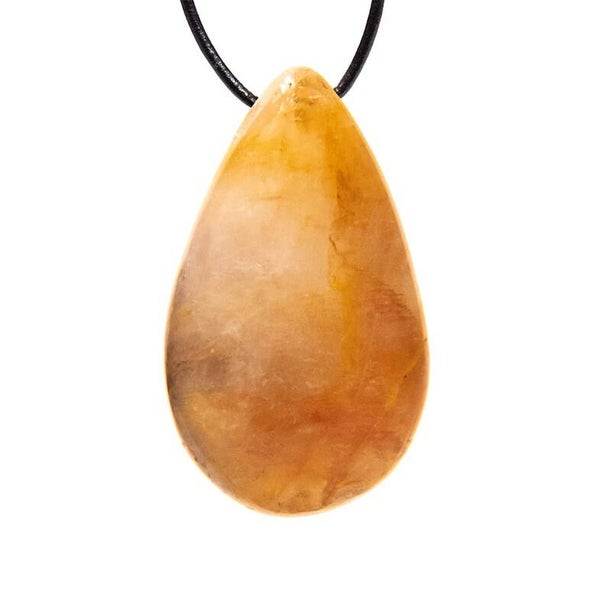 Golden healer hanger druppelvorm doorboord